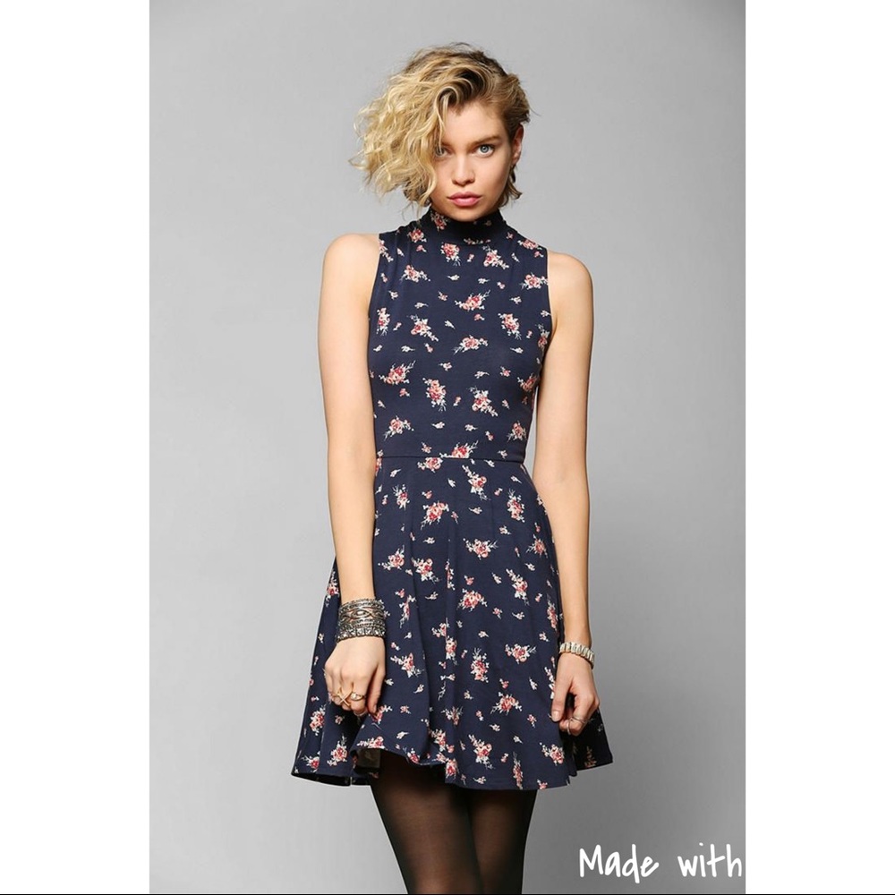 Kimchi Blue High Neck Skater Dress